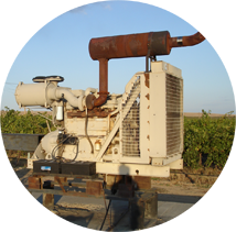 A diesel engine for powering water management systems