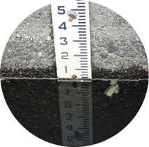 A staff gauge measures water levels